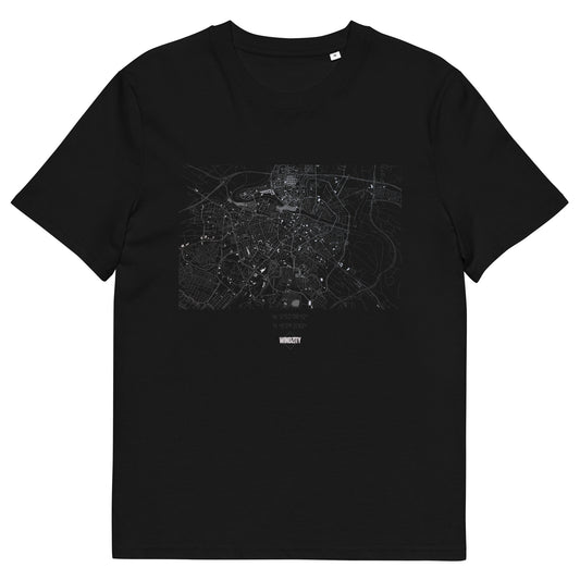 Camiseta de algodón orgánico unisex Mapa WindZity