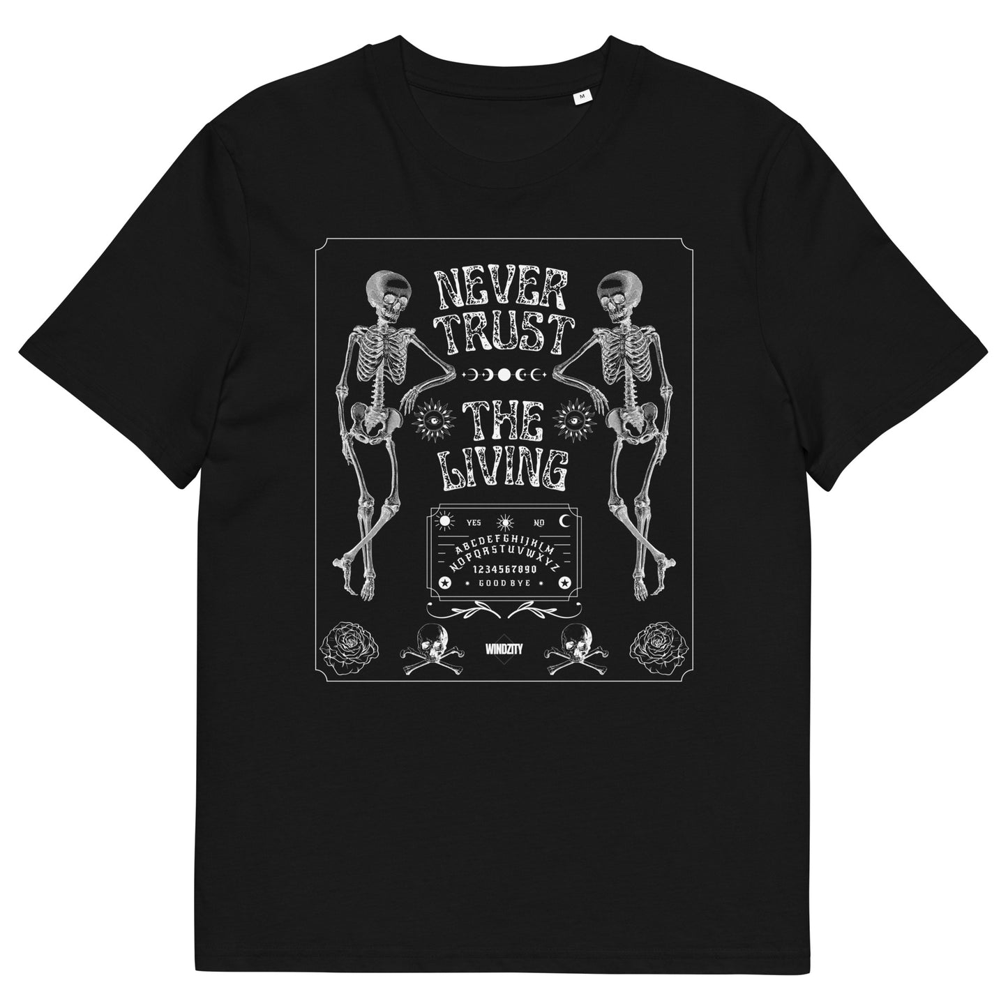 Camiseta de algodón orgánico unisex Never trust the living