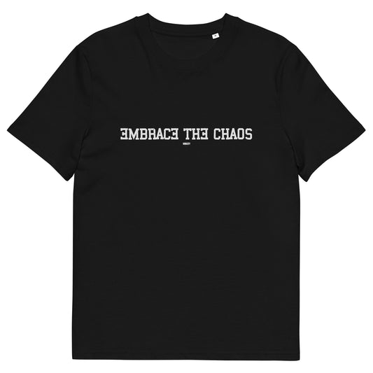 Camiseta de algodón orgánico unisex Embrace the Chaos