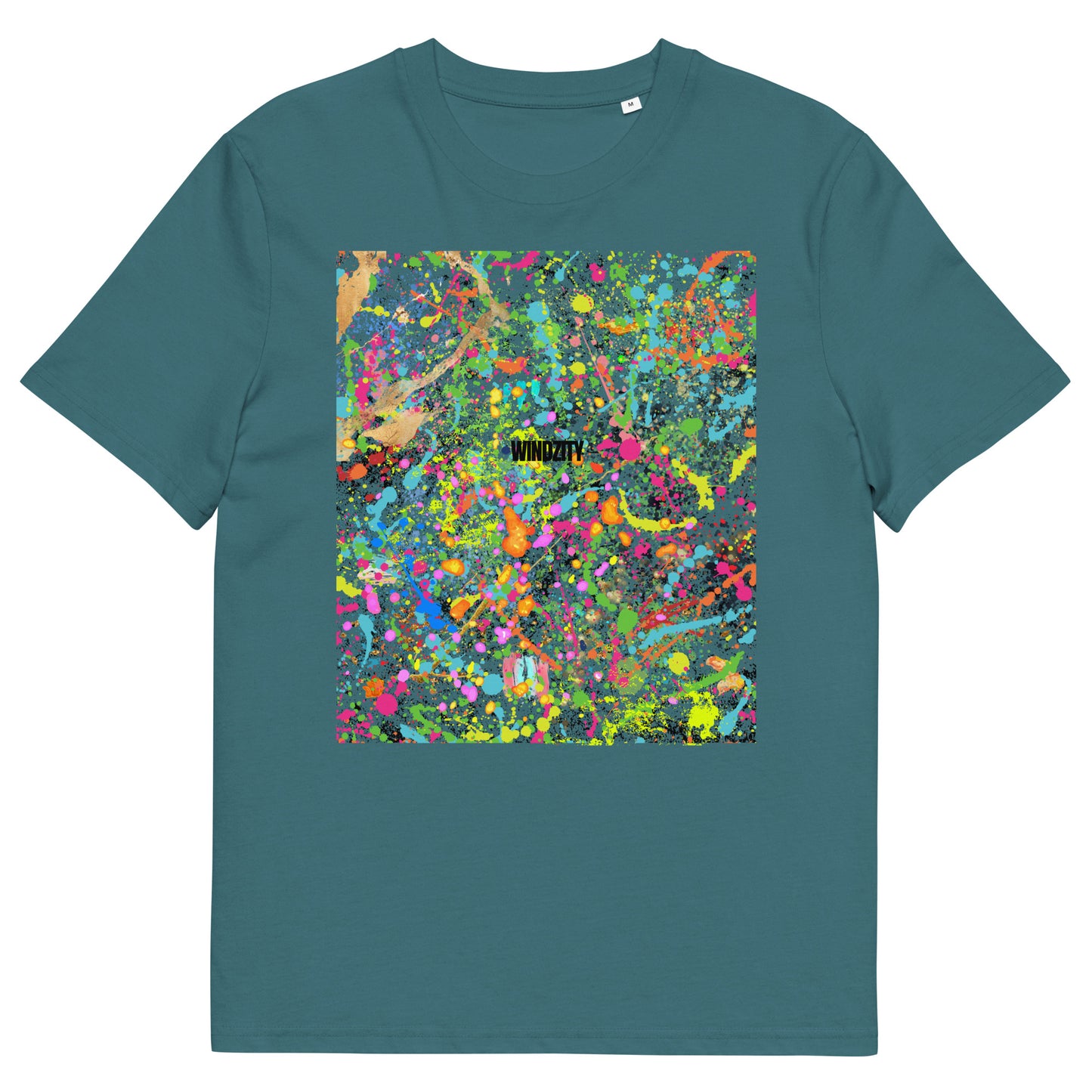 Camiseta de algodón orgánico unisex pintura