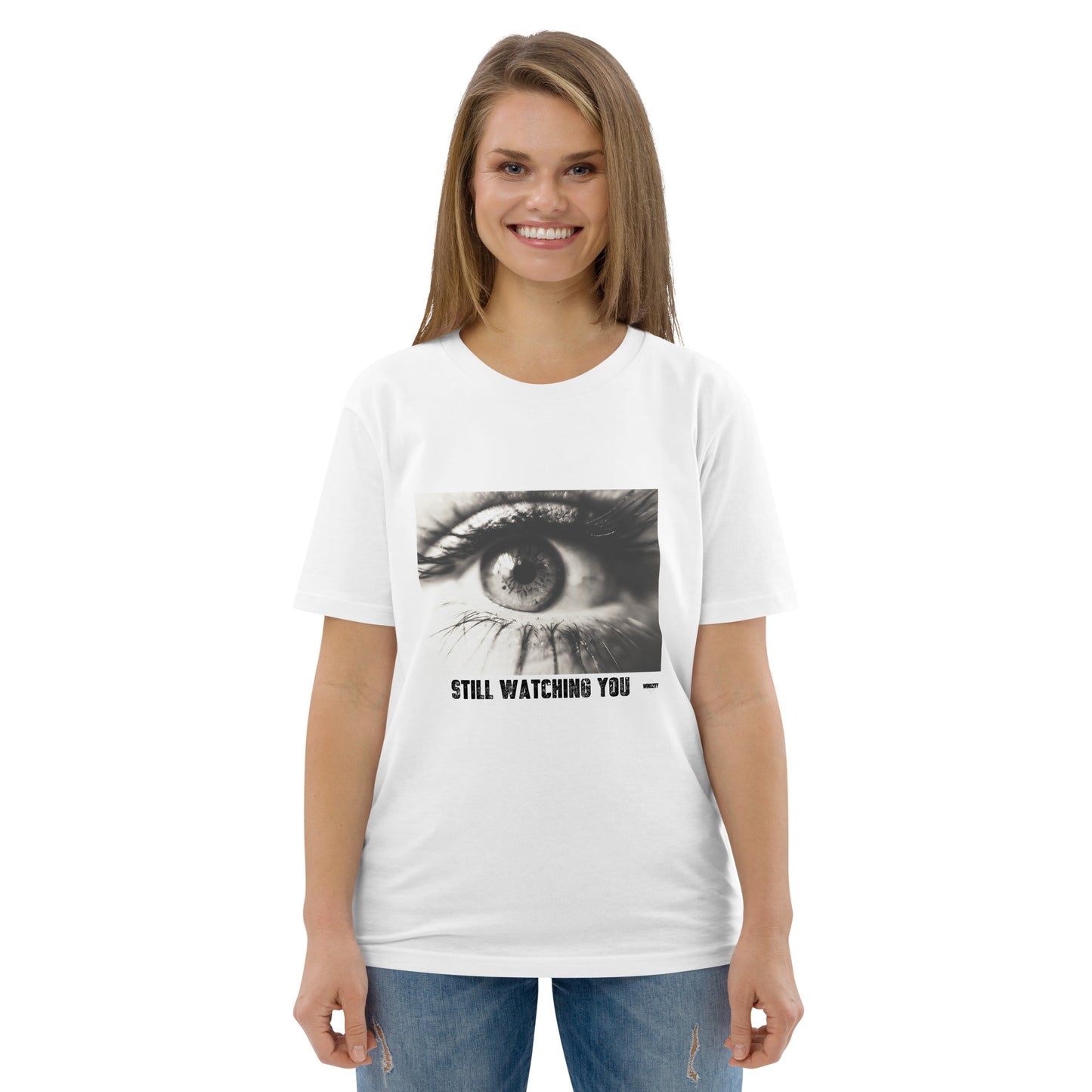 Camiseta de algodón orgánico unisex Still Watching You