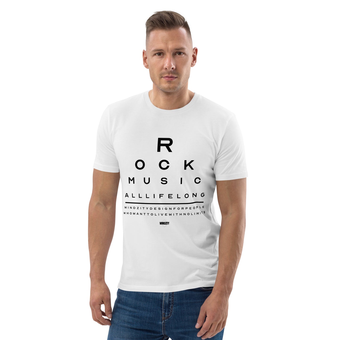 Camiseta de algodón orgánico unisex Rock Music