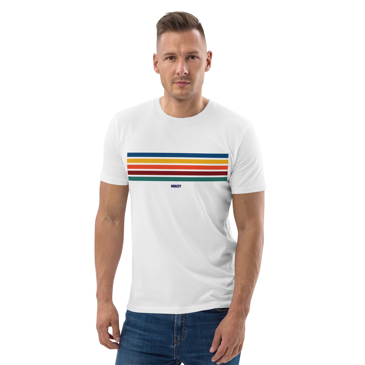 Camiseta de algodón orgánico unisex Stripes One