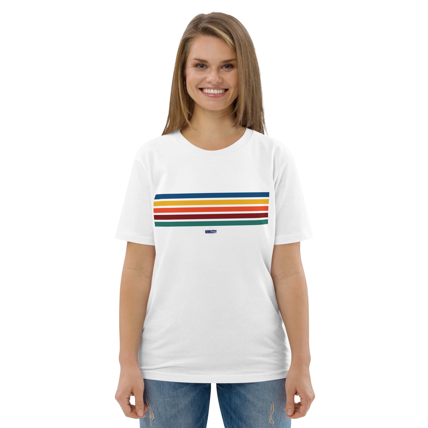 Camiseta de algodón orgánico unisex Stripes One