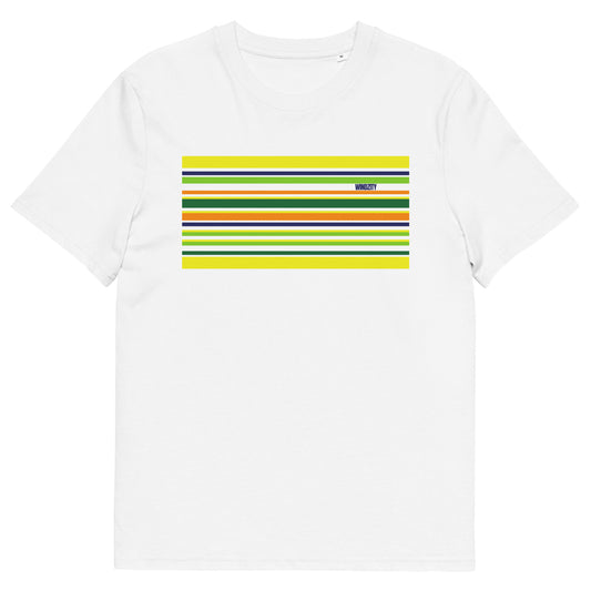 Camiseta de algodón orgánico unisex Stripes Two