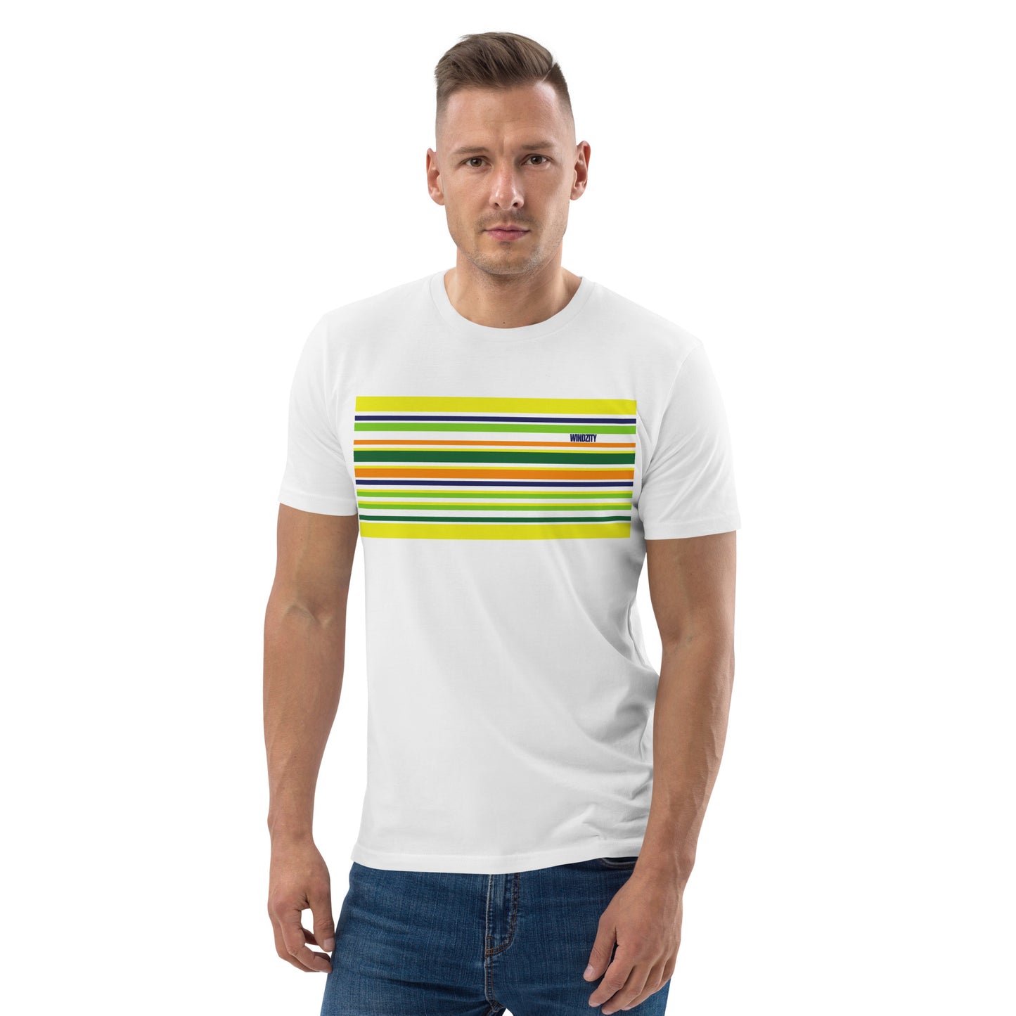 Camiseta de algodón orgánico unisex Stripes Two